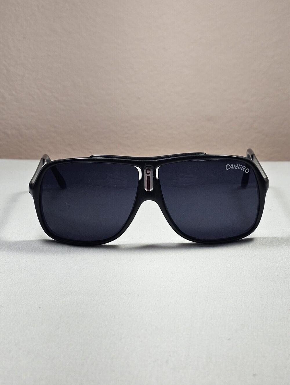 Vintage Original 1980's Aviator Camero S 462 Black Frame Sunglasses *read*